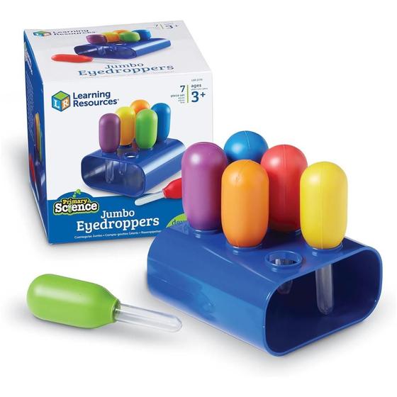 Imagem de Ler2779 - kit conta gotas com suporte - multicores - kit com 6 conta gotas grand