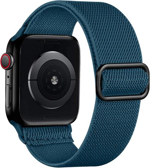 Imagem de Lerobo Pulseira Nylon Elástico c/ Apple Watch (Azul Polar)