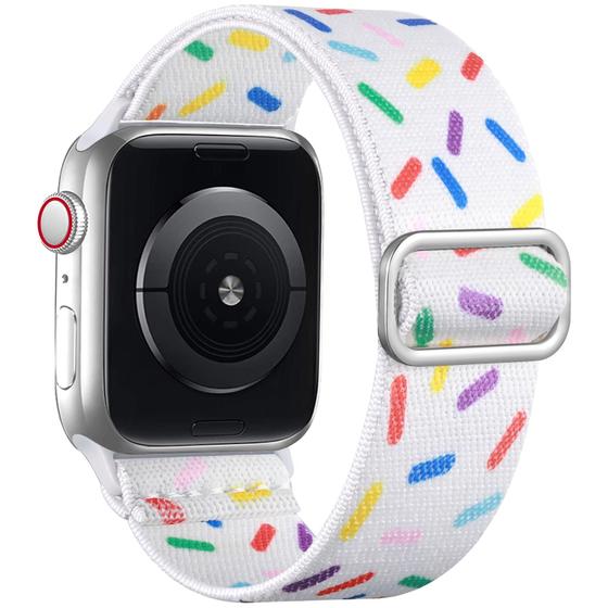 Imagem de Lerobo Pulseira Trançada Compatível com Apple Watch (Granulados Coloridos)