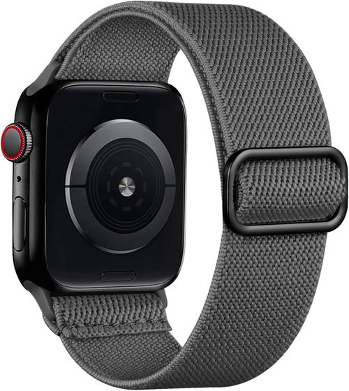 Imagem de Lerobo Pulseira Trançada Compatível com Apple Watch Series 9/8/7 (Cinza)