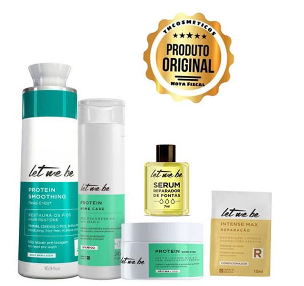 Imagem de Let Me Be Progressiva Protein Smoothing + Home Care Proten Sh  Mask