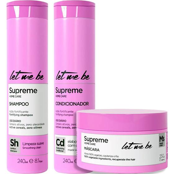 Imagem de Let Me Be Supreme Home Care - Kit Fortificante Trio (3 Produtos)