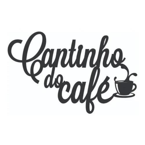 Imagem de Letra Decorativa Cantinho Do Café Preto 40X30Cm