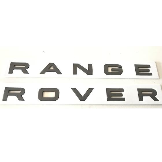 Letras Range Rover Letra Emblema Range Rover Tampa De Mala Capo Grafite - OEM - Emblemas ...