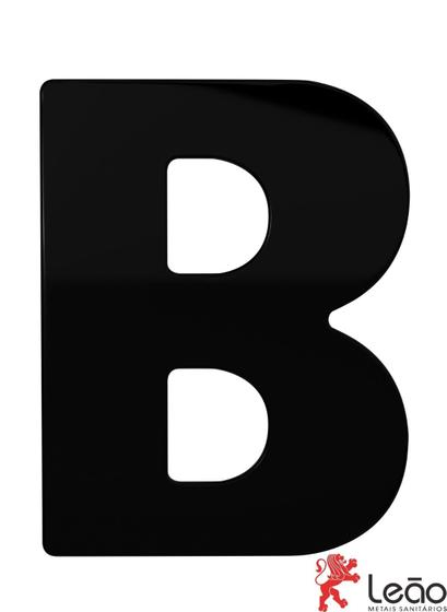 Imagem de Letra Residencial Preto -B - Fácil Instalação E Alta Durabilidade