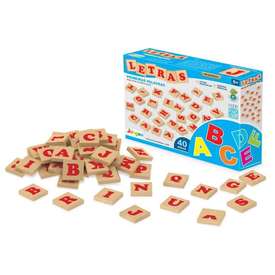 Letras Alfabeto Brinquedo Educativo Infantil Para Alfabetização Em MDF ...