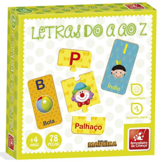 Letras do a ao z - brincadeira de criança - Brinquedos Educativos ...