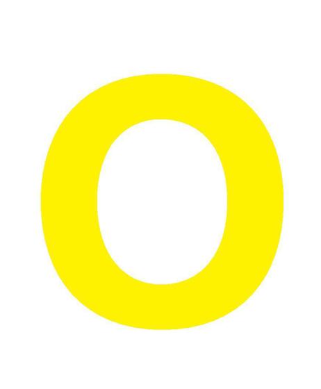 Imagem de Letras em EVA Alfabeto Amarelo - 14cm