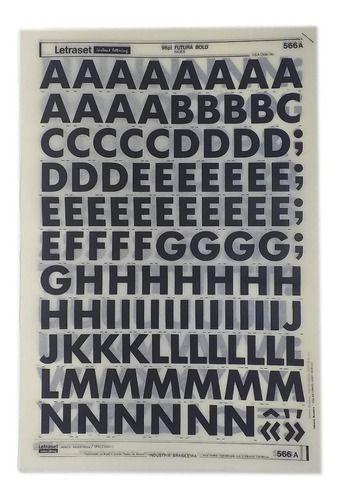 Imagem de Letraset Decalque 25 X 38cm Letras Adesivas  25.4mm Altura