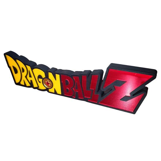 Imagem de Letreiro Dragon Ball Z 3d Decorativo De Mesa Geek/Gamer 35cm