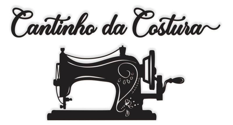 Imagem de Lettering Cantinho Da Costura 54X29Cm Aplique Mdf Preto