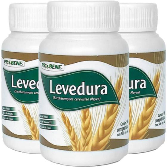 Imagem de Levedura De Cerveja 500mg 3 X 90 Comprimidos - Probene