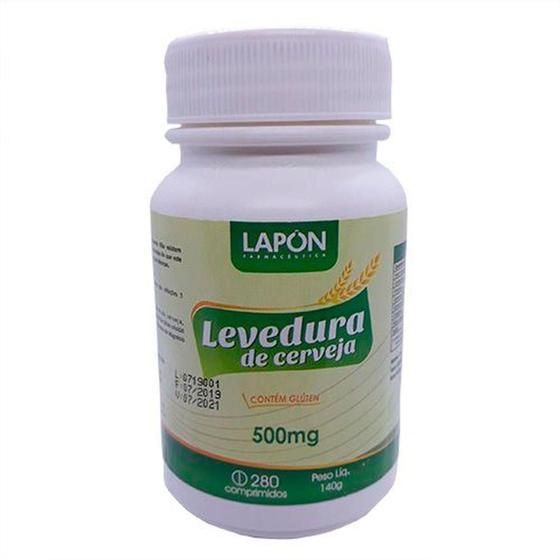 Levedura de Cerveja 500mg Lapon 280 Comprimidos é boa?