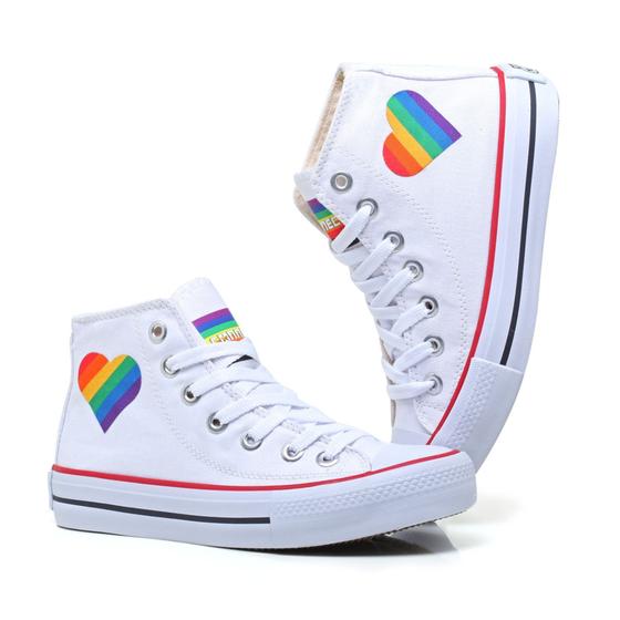 Imagem de Lgbtqi+ tenis All Feminino Masculino Unissex Star Cano Alto lançamento Envio Já 522HI