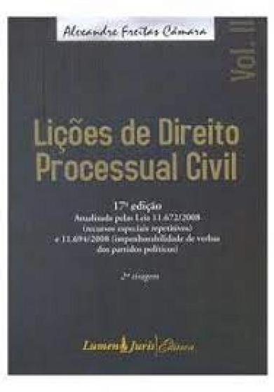 Imagem de Lições de direito processual civil - LUMEN JURIS