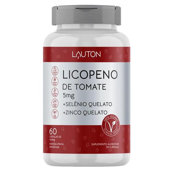 Imagem de Licopeno de Tomate + Selenio + Zinco 60 Comprimidos - Lauton