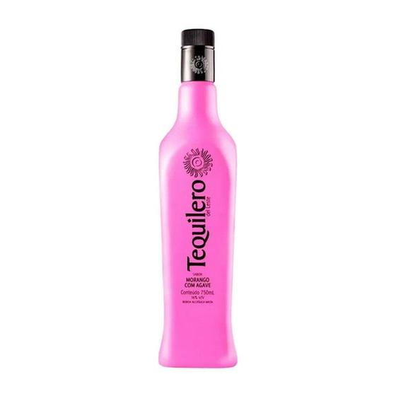 Licor Creme De Tequila Com Morango Tequilero rosa pink 750ml