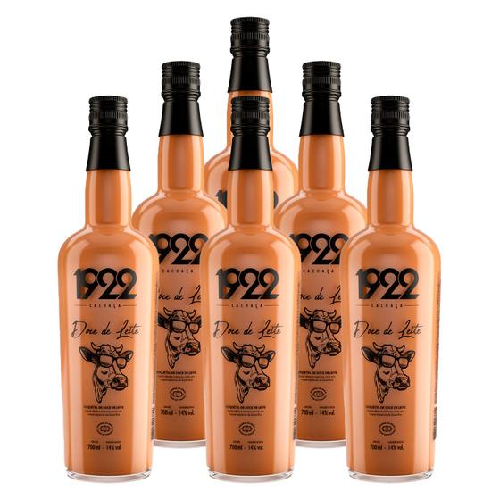 Imagem de Licor de Doce de Leite 1922 700ml 6 Unidades