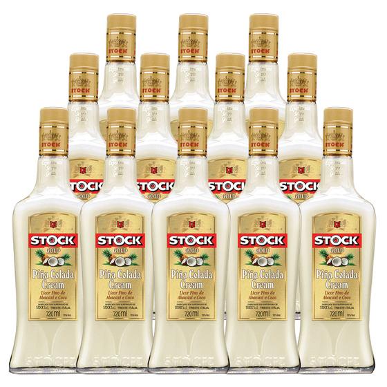 Imagem de Licor Fino de Abacaxi e Coco Stock Piña Colada 720ml 12un