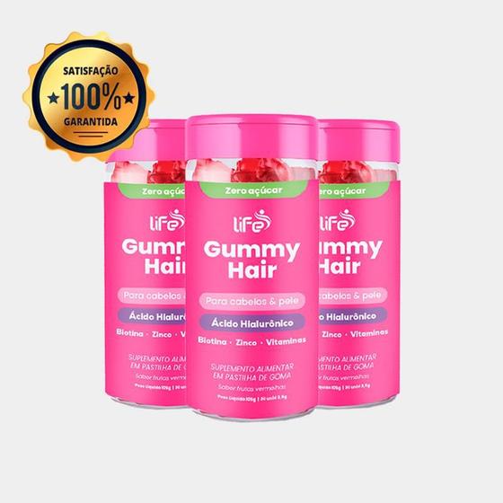 Imagem de Life Gummy Kit 3 Crescimento E Fortalecimento Capilar