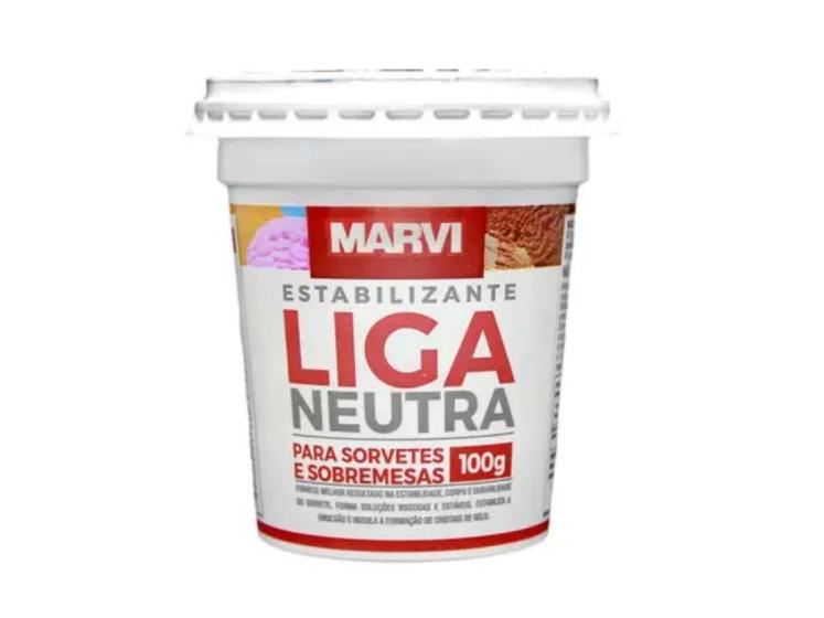 Imagem de Liga Neutra Estabilizante P/sorvetes Bolo 100gr Marvi