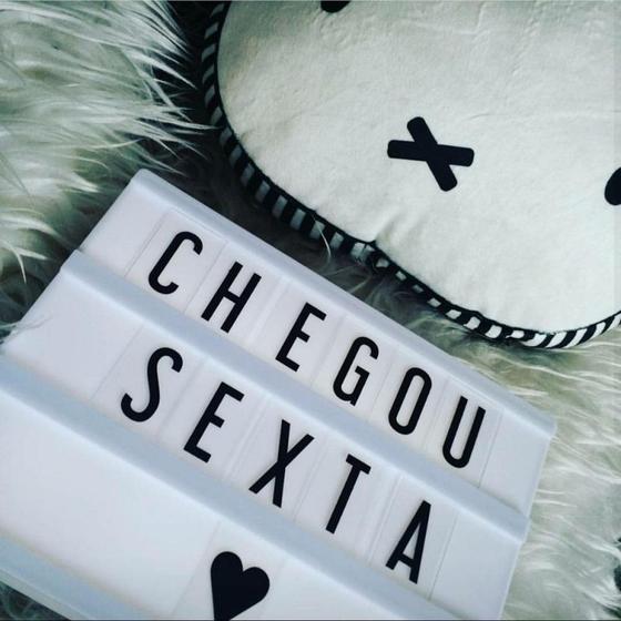 Imagem de Light Box Cinema LED Luminária Letreiro Letras Abajur Emoji LETREIRO