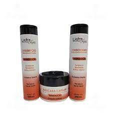 Imagem de Light Hair Kit Shampoo Condicionador e Mascara Mandioca 300ml