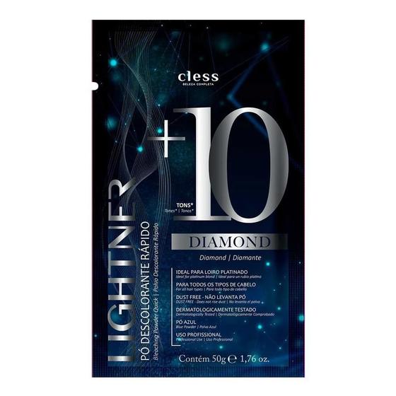 Imagem de Lightner 10 pó descolorante tons diamond com 50g