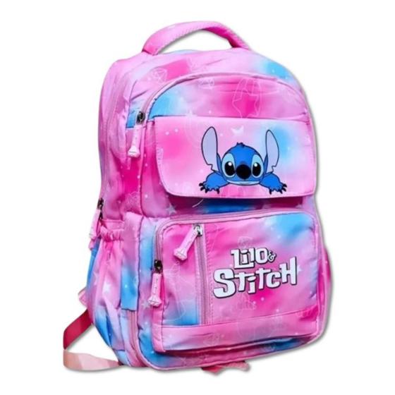 Imagem de Lilo Stich Mochila Grande Feminina Impermeável em Nylon para Escola