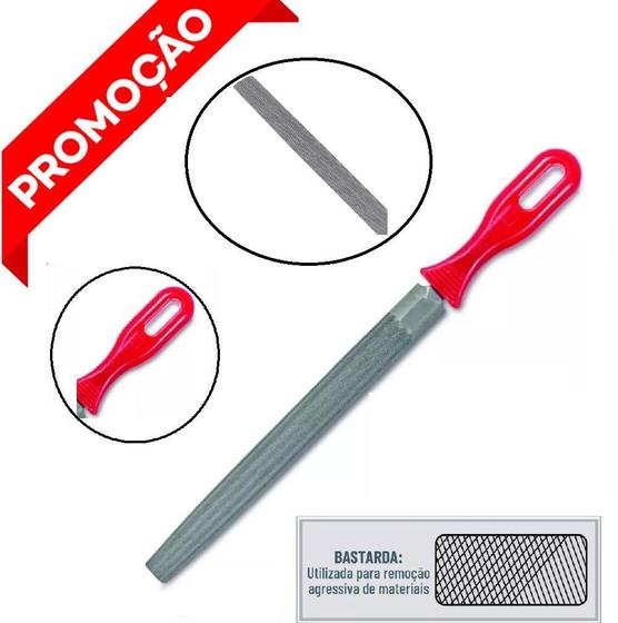 Imagem de Lima Meia Cana Com Cabo Bastarda Serve Para Acabamentos 10