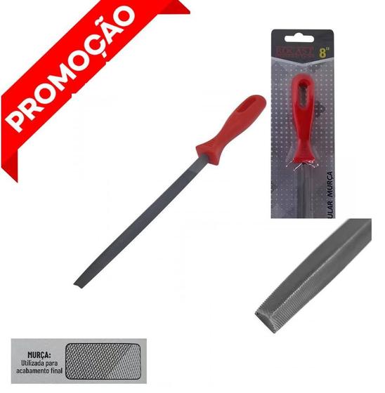 Imagem de Lima Triangular Murça Serve Para Afiação E Acabamentos 10
