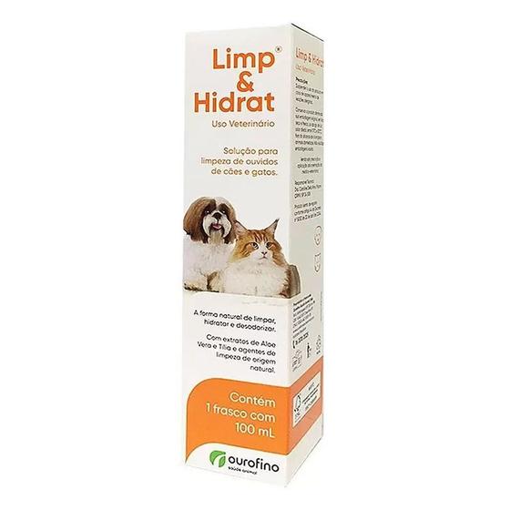 Imagem de Limp e Hidrat Solução Limpeza de Ouvidos Cães e Gatos 100 mL