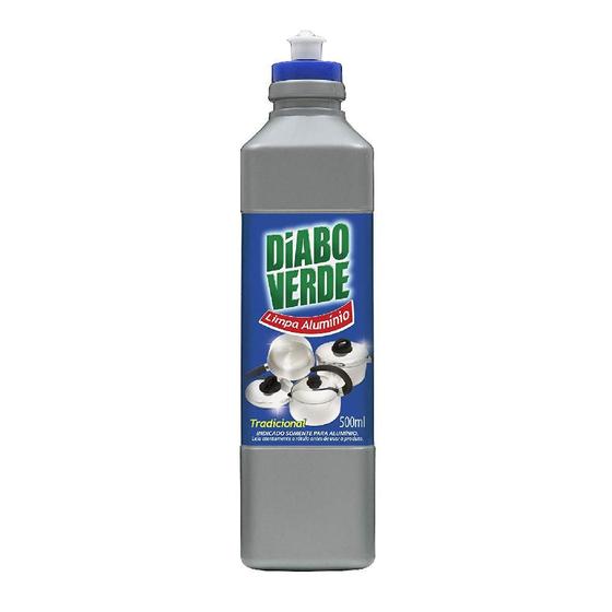 Imagem de Limpa Alumínio Tradicional Diabo Verde 500ml Panelas Limpas