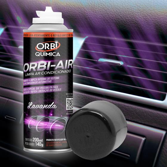 Imagem de Limpa Ar Condicionado Automotivo Spray Higienização Orbi-air