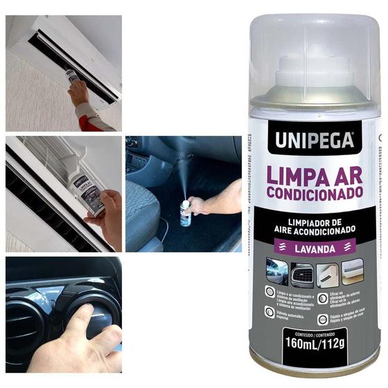 Imagem de Limpa Ar Condicionado e Dutos Aroma de Lavanda Unipega