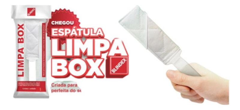 Imagem de Limpa Box, Kit com 2 Espatula Limpa Vidros, Portas e Janelas,Venezianas para Transpasse, Blindex