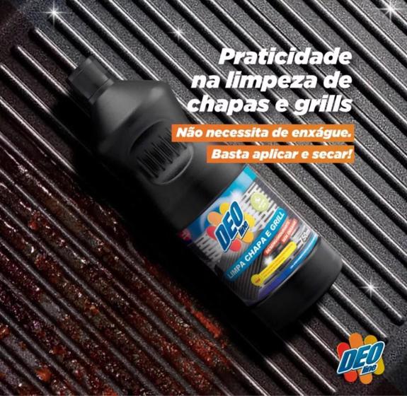 Imagem de Limpa Chapa Grill Fornos Fogão Sanduicheira Fritadeira Elétrica Churrasqueira 750ML Deoline