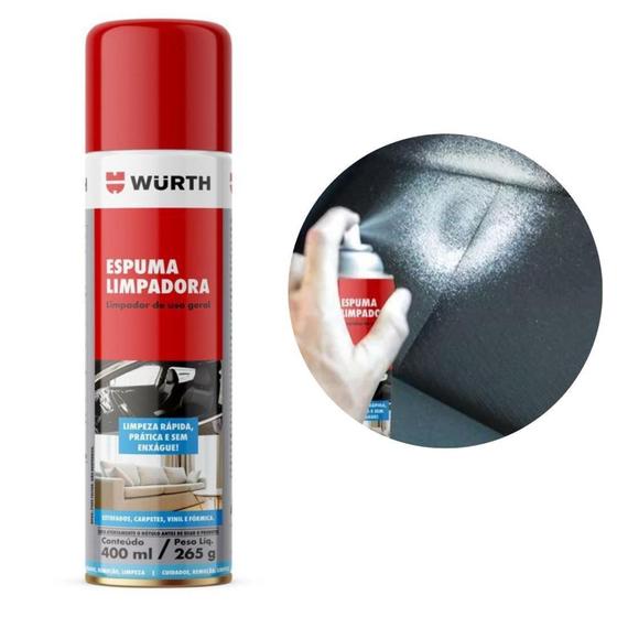 Imagem de Limpa Estofado Wurth Banco De Carro Remove 400ml Manchas