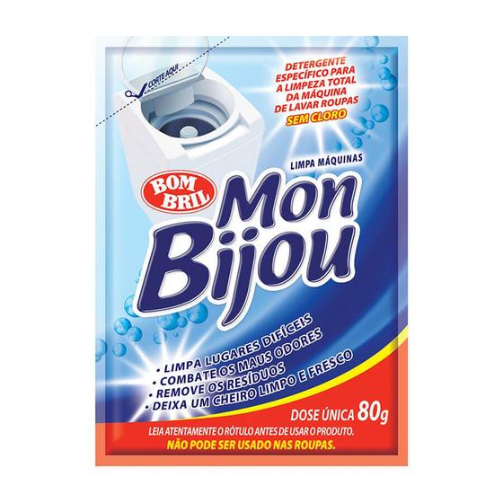 Limpa Máquinas Lavar Roupas MONBIJOU Sachê 80g Menor preço em Limpa Máquinas Lavar Roupas MONBIJOU Sachê 80g