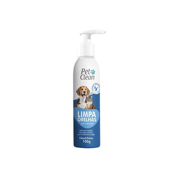 Imagem de Limpa Orelhas Pet Clean 100g Cachorro Gato Pet Higiene Dog