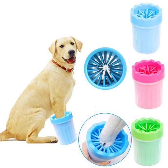 Imagem de Limpa Patas Cachorro De Animais Em Silicone Washer Cup Pets Copo Limpador Banho Lava Pata Cachorro