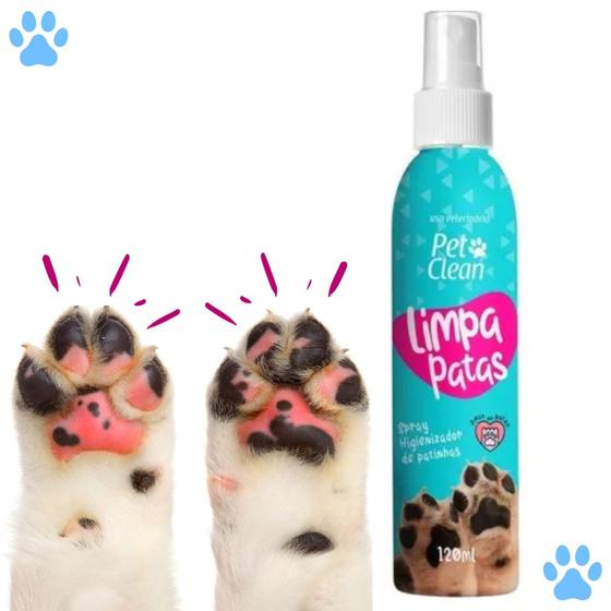 Imagem de Limpa Patas Limpador de Patinhas para Cachorro e Gato Pet Clean - Spray 120 ml