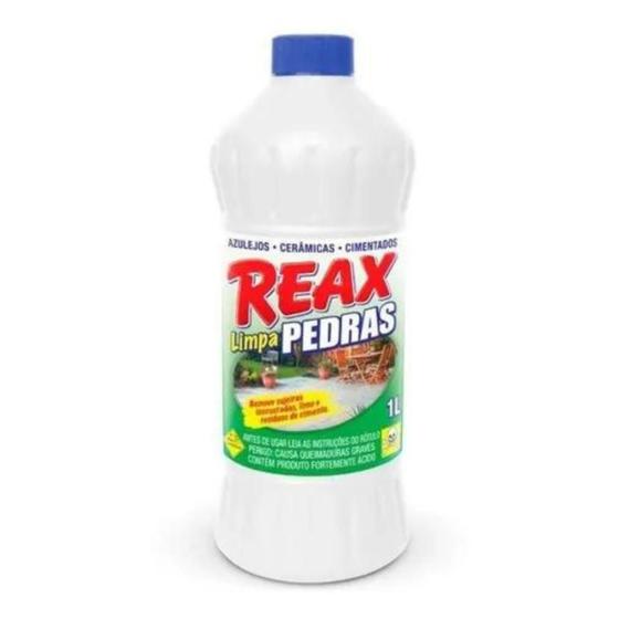 Imagem de Limpa Pedras Reax 1L Remove Limo, Sujeiras e Resíduos de Obra com Facilidade