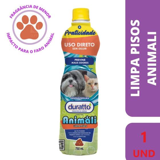 Imagem de Limpa pisos uso diário pet animali 750ml duratto