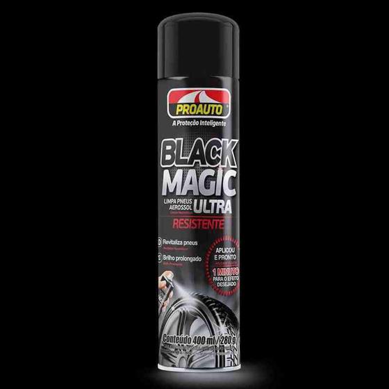 Imagem de Limpa pneu black magic aero 400ml - proauto