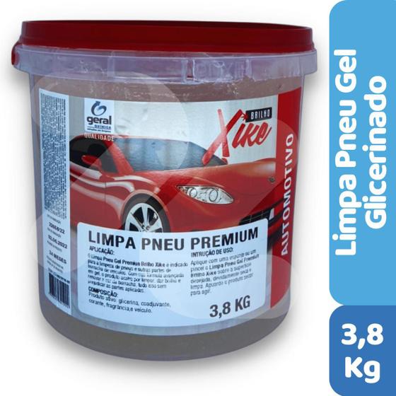 Imagem de Limpa Pneu Gel Glicerinado  Pretinho  Baba - 3,8 Kg