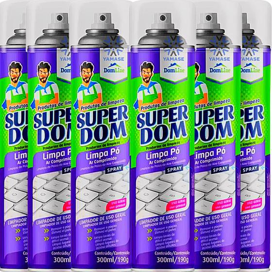 Imagem de Limpa Pó Spray de Ar Comprimido Super Dom Line Para Componentes Eletricos e Eletronicos 300ml