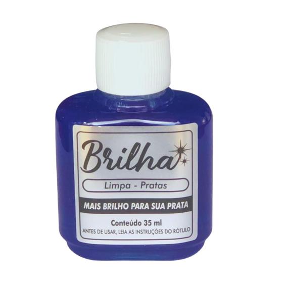 Imagem de Limpa Prata Original Brilha 35ml Liquido Pra Limpar Pratas