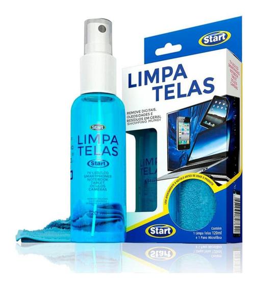 Imagem de LIMPA TELAS START KIT 120ML Lcd Led