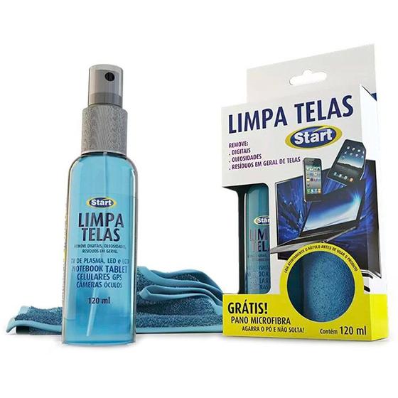 Limpa telas Start Kit 120ml Menor preço em Limpa telas Start Kit 120ml
